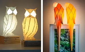 Origami-Inspired Animal Lamps That We Create From Paper