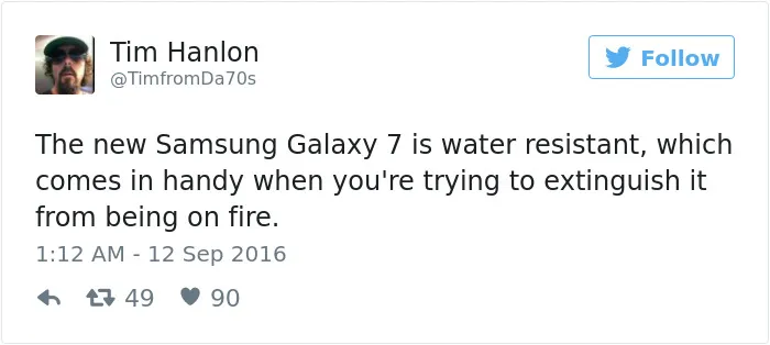 66 Of The Funniest Reactions To The Exploding Samsung Note 7
