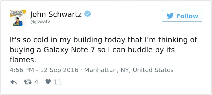 66 Of The Funniest Reactions To The Exploding Samsung Note 7