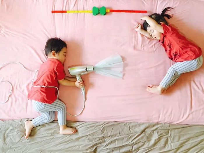 Sleeping Twins Have No Idea They Go On Epic Adventures When They Sleep