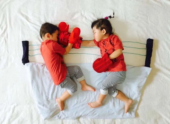 Sleeping Twins Have No Idea They Go On Epic Adventures When They Sleep