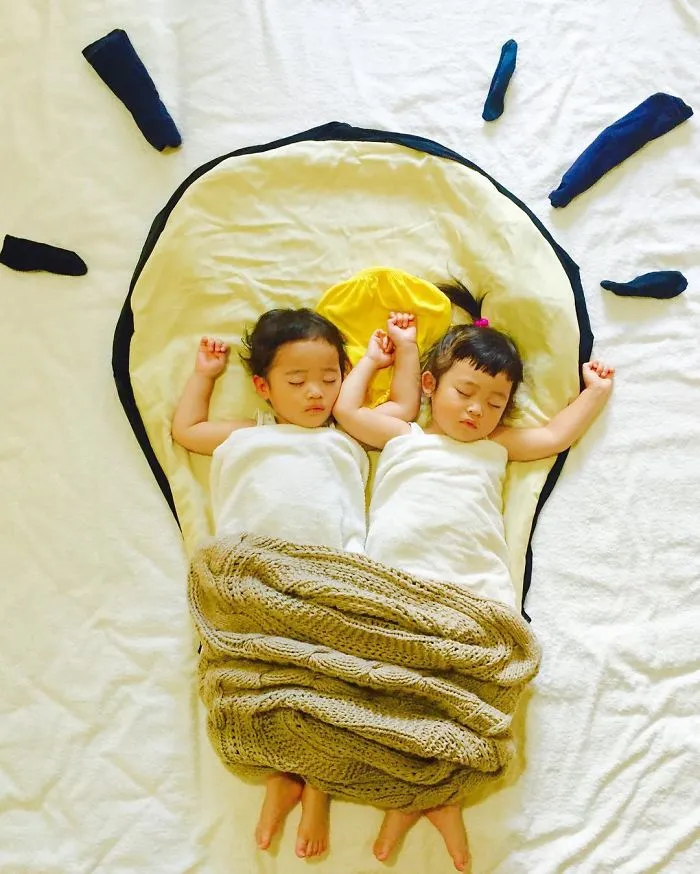 Sleeping Twins Have No Idea They Go On Epic Adventures When They Sleep