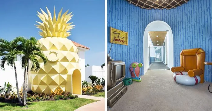 Spongebob Fans Can Now Sleep In A Real-Life Pineapple Hotel, Just Not Under The Sea
