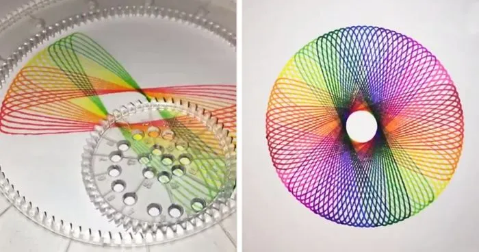 Spirograph Rainbow