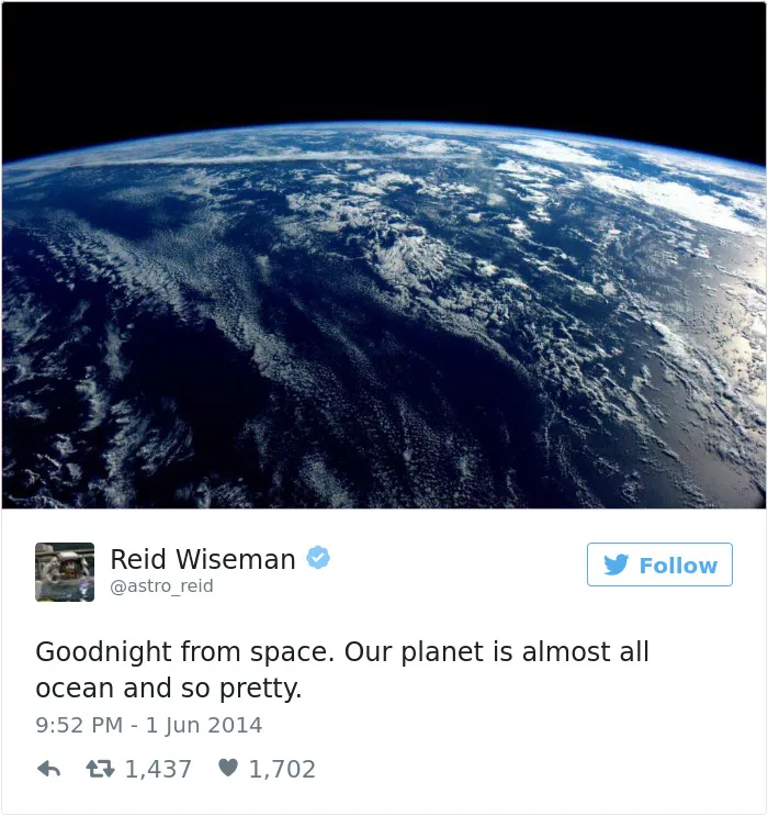 Astronaut's Tweets From Space Show That It's The Best Job In The World (119 Pics)