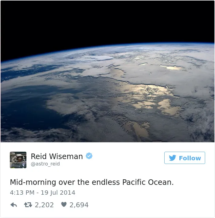 Astronaut's Tweets From Space Show That It's The Best Job In The World (119 Pics)