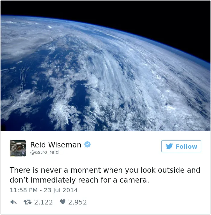 Astronaut's Tweets From Space Show That It's The Best Job In The World (119 Pics)