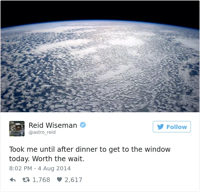 Astronaut's Tweets From Space Show That It's The Best Job In The World (119 Pics)