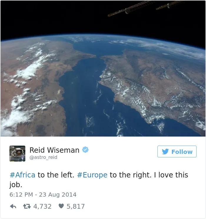Astronaut's Tweets From Space Show That It's The Best Job In The World (119 Pics)