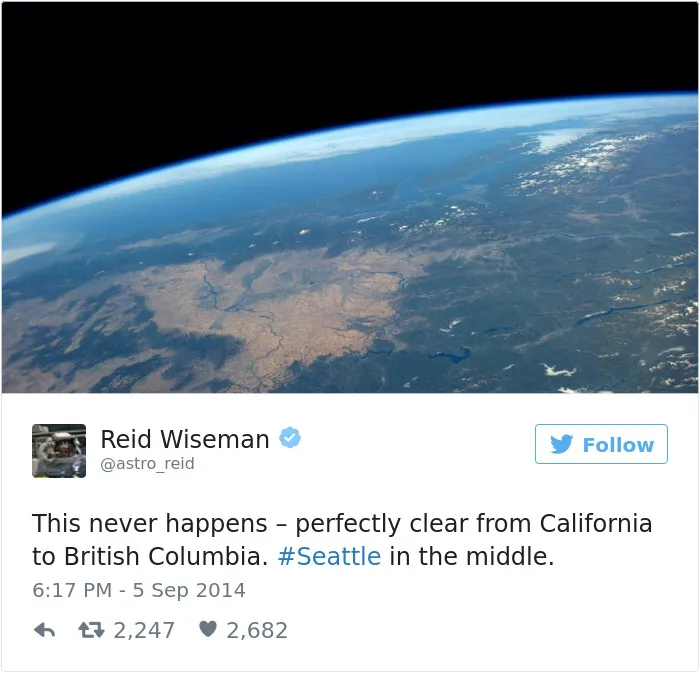 Astronaut's Tweets From Space Show That It's The Best Job In The World (119 Pics)
