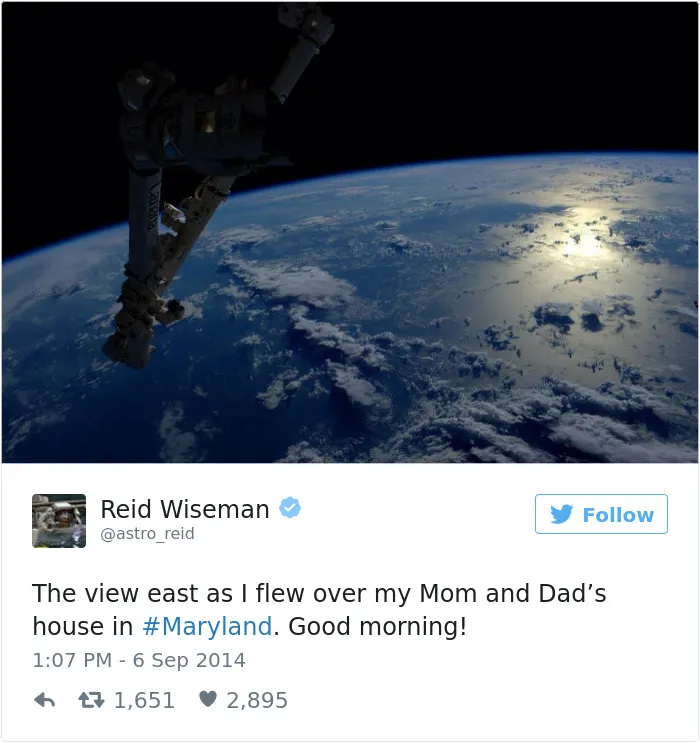 Astronaut's Tweets From Space Show That It's The Best Job In The World (119 Pics)