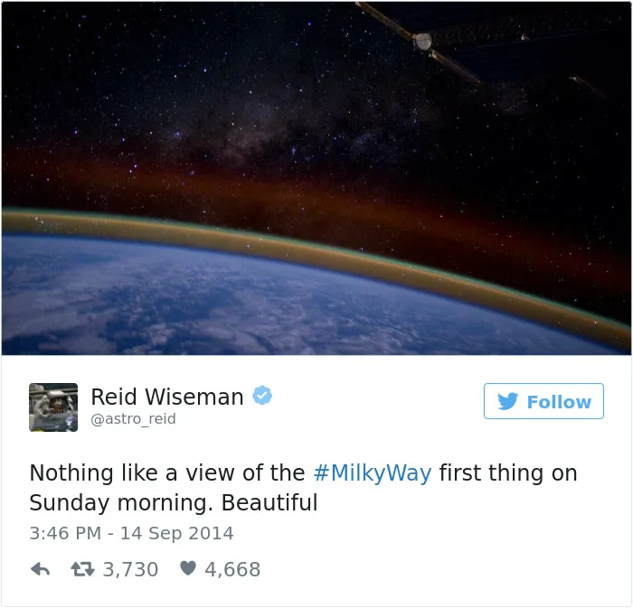 Astronaut's Tweets From Space Show That It's The Best Job In The World (119 Pics)
