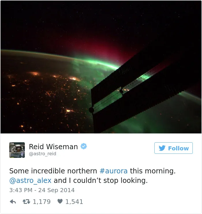 Astronaut's Tweets From Space Show That It's The Best Job In The World (119 Pics)