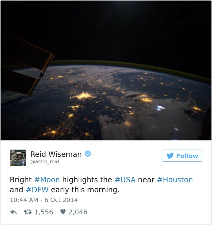 Astronaut's Tweets From Space Show That It's The Best Job In The World (119 Pics)