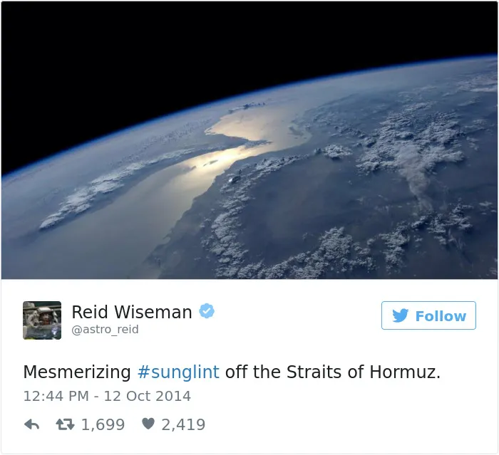 Astronaut's Tweets From Space Show That It's The Best Job In The World (119 Pics)