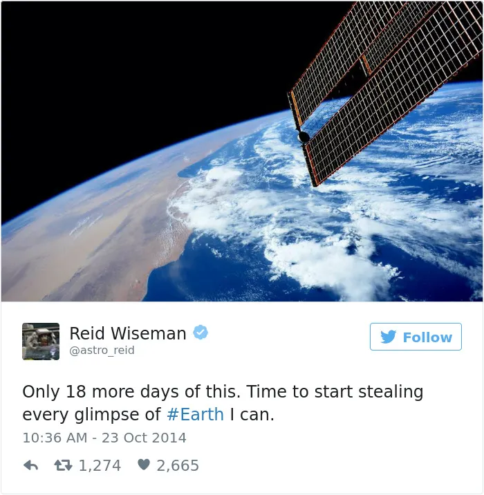 Astronaut's Tweets From Space Show That It's The Best Job In The World (119 Pics)
