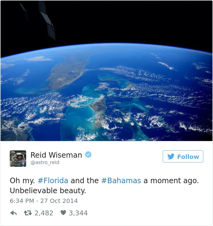 Astronaut's Tweets From Space Show That It's The Best Job In The World (119 Pics)