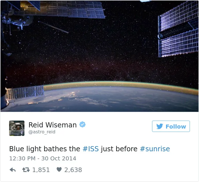 Astronaut's Tweets From Space Show That It's The Best Job In The World (119 Pics)