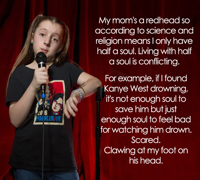 This 11-Year-Old Comedian Is Killing Audiences With Her Hilariously Inappropriate Jokes