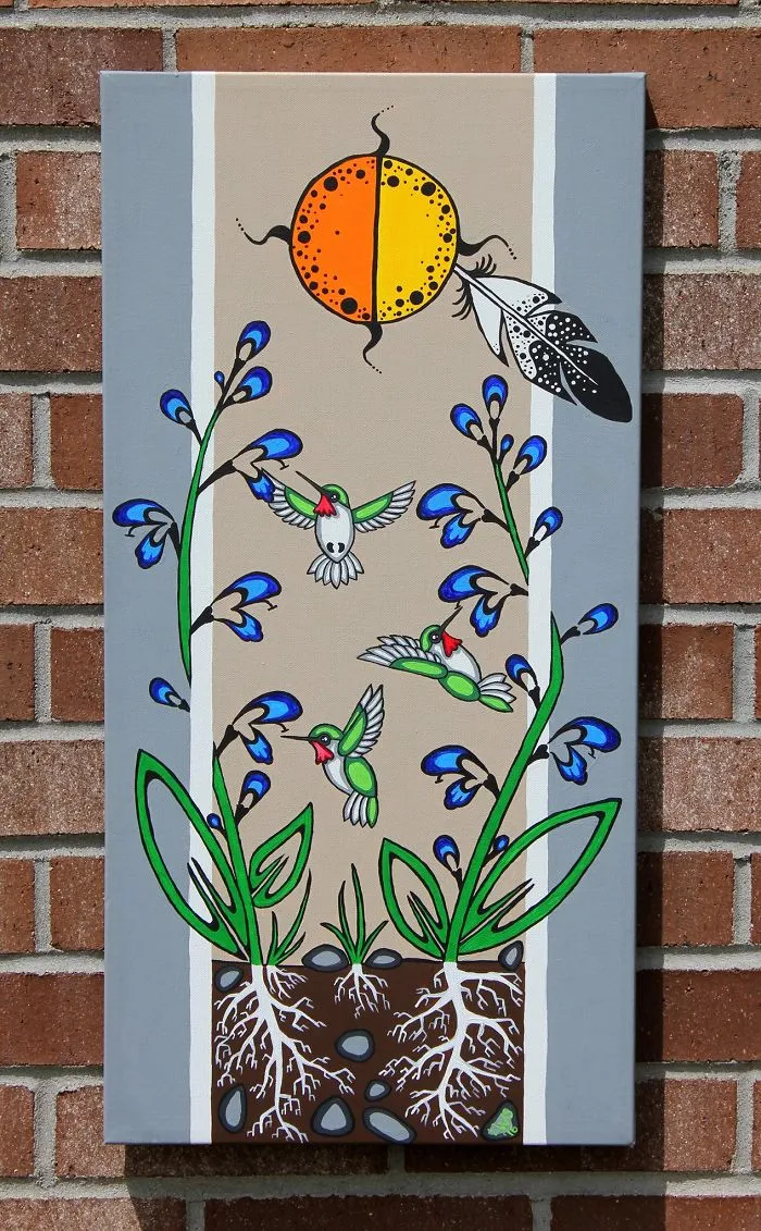 Modern Native American Paintings In Ojibwa/ Woodland Style Art