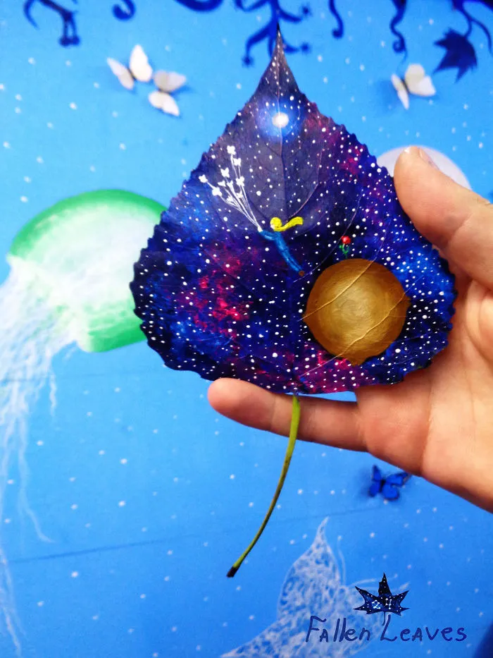 33 Fallen Leaves: Georgian Couple Uses Fallen Leaves To Create Out-Of-This-World Art