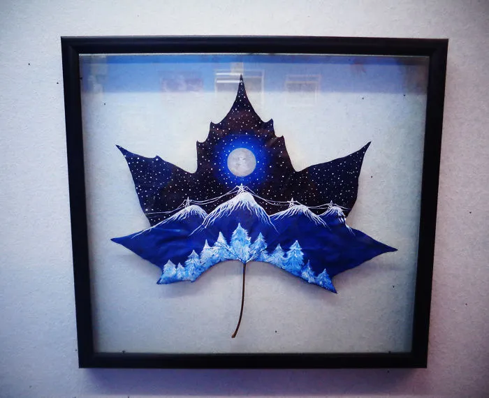 33 Fallen Leaves: Georgian Couple Uses Fallen Leaves To Create Out-Of-This-World Art
