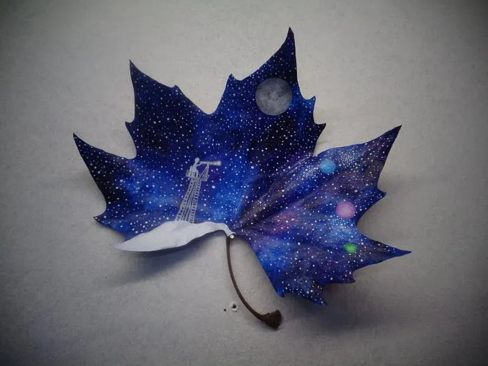 33 Fallen Leaves: Georgian Couple Uses Fallen Leaves To Create Out-Of-This-World Art