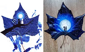 33 Fallen Leaves: Georgian Couple Uses Fallen Leaves To Create Out-Of-This-World Art