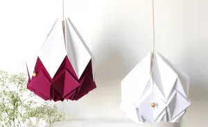 Tedzukuri Atelier Reinvents Origami Creating Colorful Handmade Lampshades