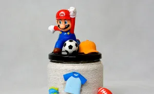 I Made This Super Mario Piggy Bank From Old Jar And Sports Erasers