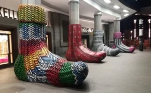 Belgians Keep Their Buildings Warm With XL Socks