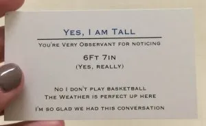 Super Tall 17-Year-Old Is Handing Out Business Cards To People Who Won’t Stop Asking About His Height