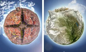 I Found Some Cool Spots On Google Earth And Turned Them Into Little Planets