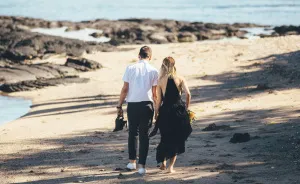 We Did It! Black Wedding Dress & Lava Rocks Wedding In Hawaii