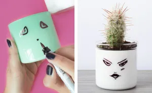 How To Make Mr. And Mrs. Frankenstein Succulent Pots