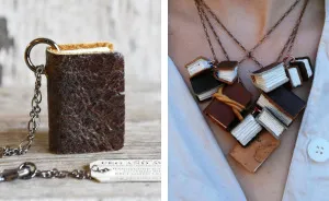 My Friend Makes Miniature Notebooks That You Can Wear As A Library Around Your Neck