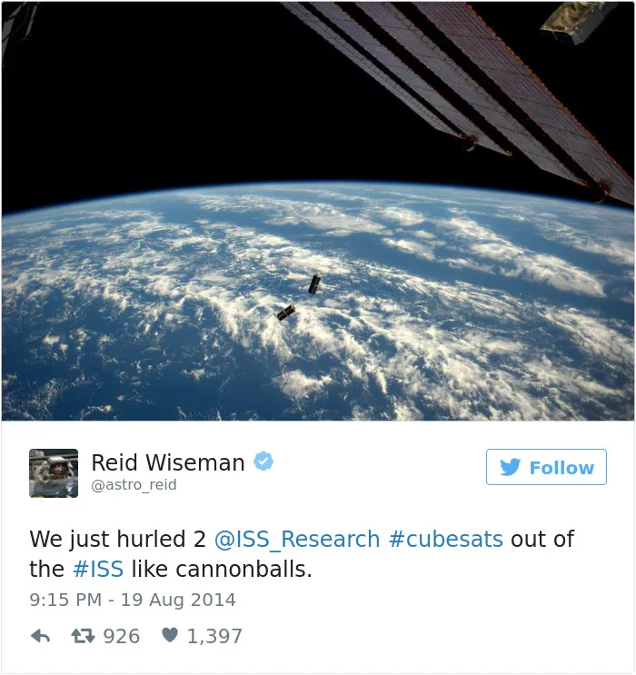 Astronaut's Tweets From Space Show That It's The Best Job In The World (119 Pics)