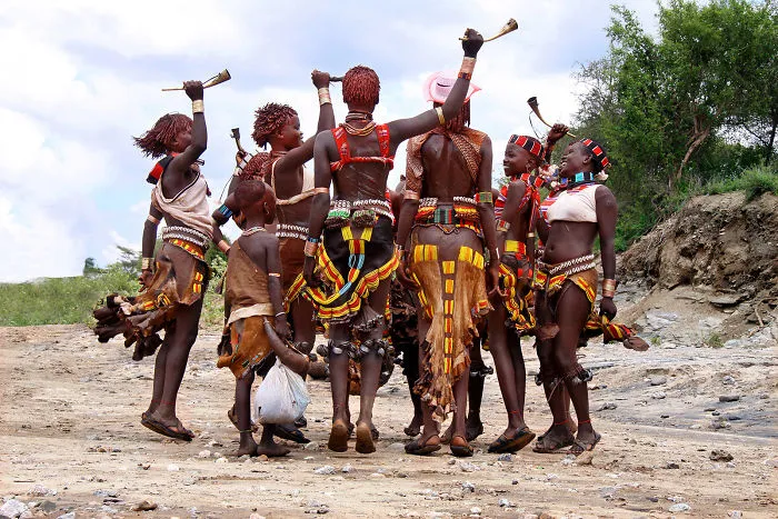 Ritual Dance, Hamer People‏, Ethiopia