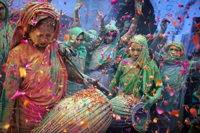Holi Celebrations In Vrindavan, India