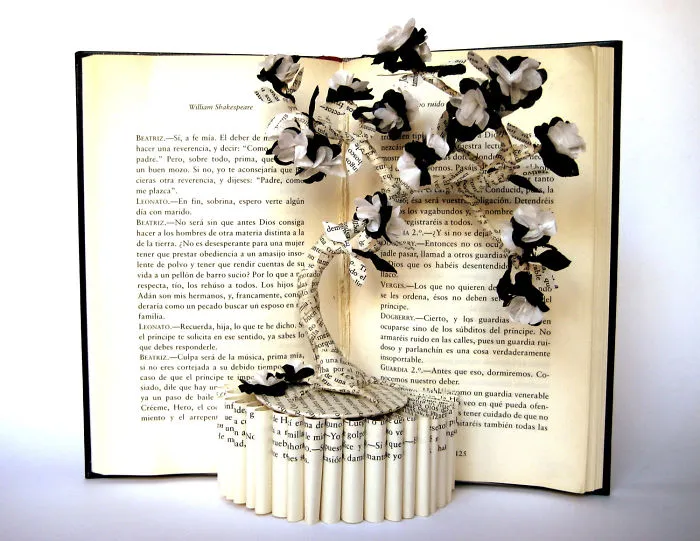 I Upcycle Old Books By Turning Them Into Magical Sculptures