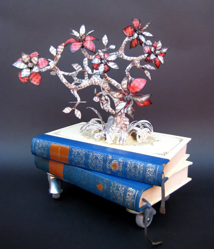 I Upcycle Old Books By Turning Them Into Magical Sculptures