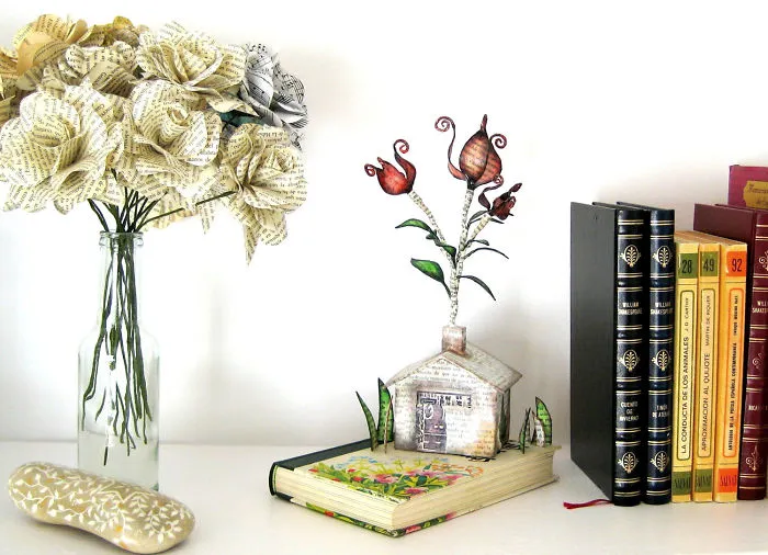 I Upcycle Old Books By Turning Them Into Magical Sculptures