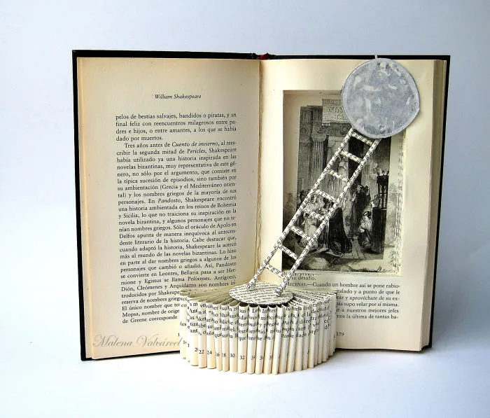 I Upcycle Old Books By Turning Them Into Magical Sculptures