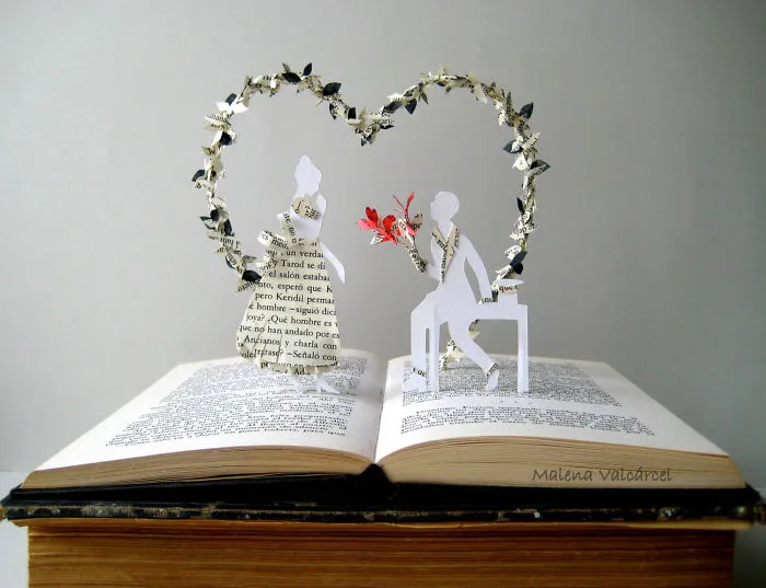 I Upcycle Old Books By Turning Them Into Magical Sculptures