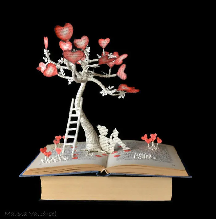 I Upcycle Old Books By Turning Them Into Magical Sculptures