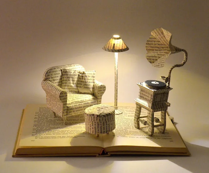 I Upcycle Old Books By Turning Them Into Magical Sculptures