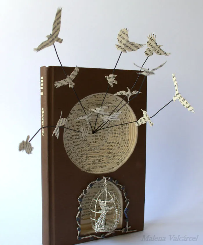 I Upcycle Old Books By Turning Them Into Magical Sculptures
