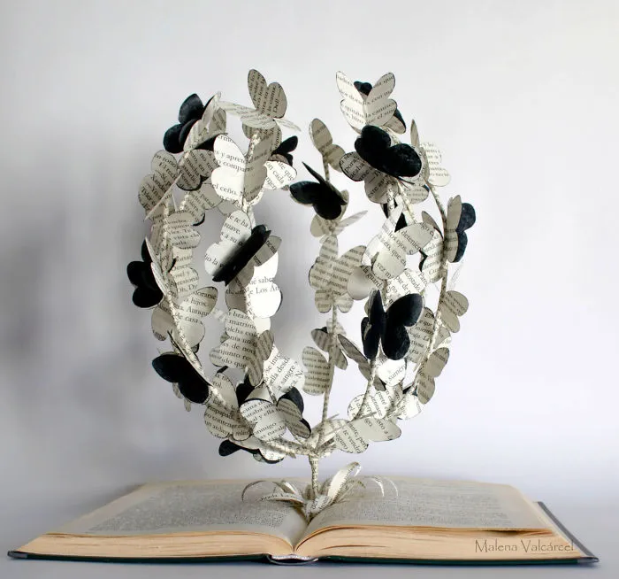 I Upcycle Old Books By Turning Them Into Magical Sculptures