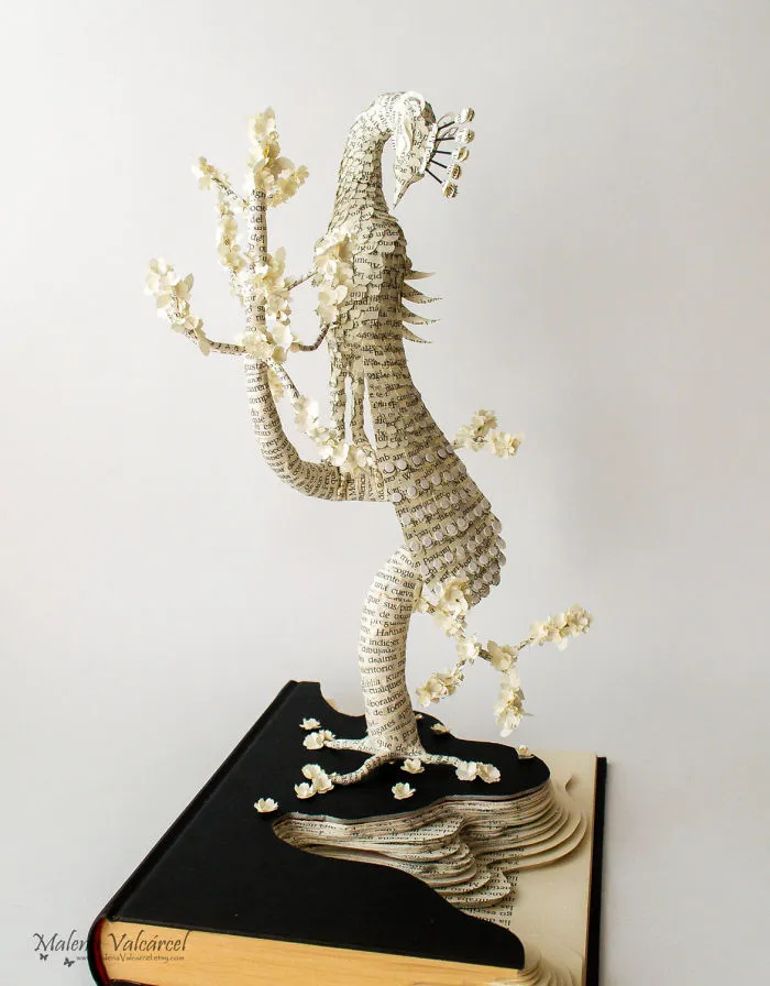 I Upcycle Old Books By Turning Them Into Magical Sculptures