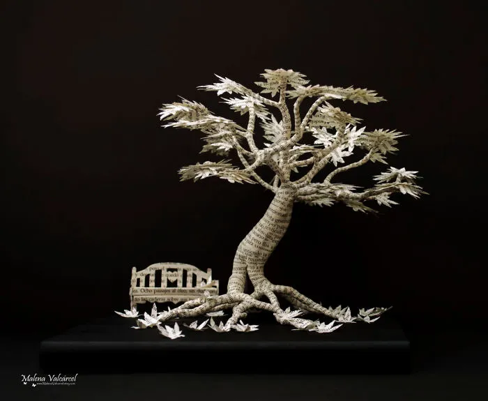 I Upcycle Old Books By Turning Them Into Magical Sculptures